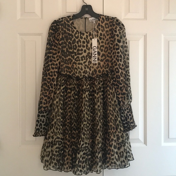 Ganni Dresses & Skirts - Ganni women’s size 2 dress leopard